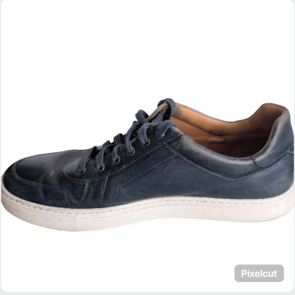 Magnanni Bobbi Men's Sneakers Size 10.5 Ombre Blue Leather Casual Shoes - Picture 7 of 14